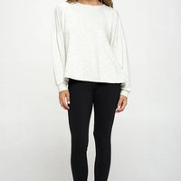 Cutout Long Sleeve Top