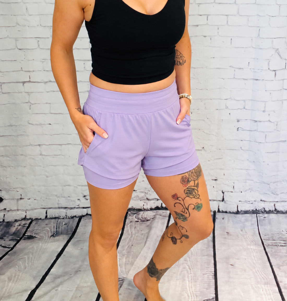 2-in-1 Butterfly Shorts