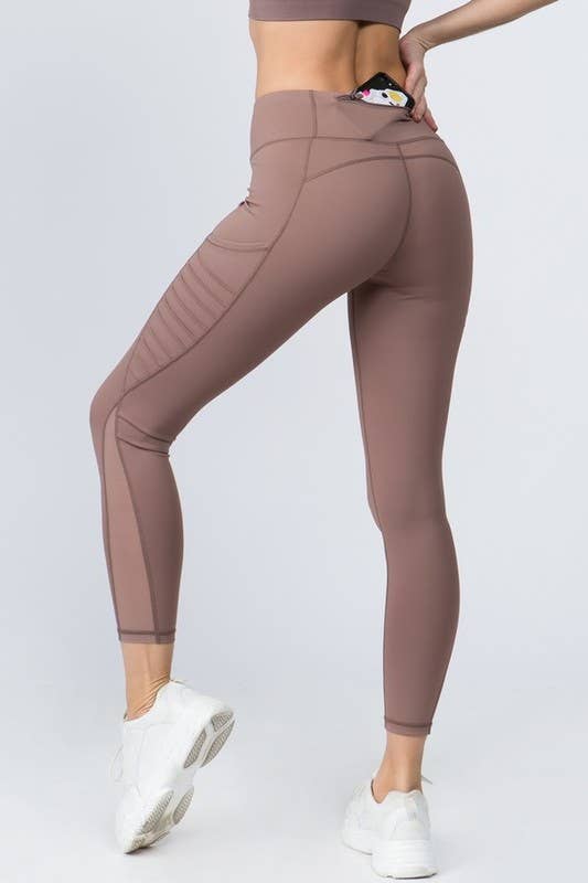 Mesh Leggings with Moto Pockets