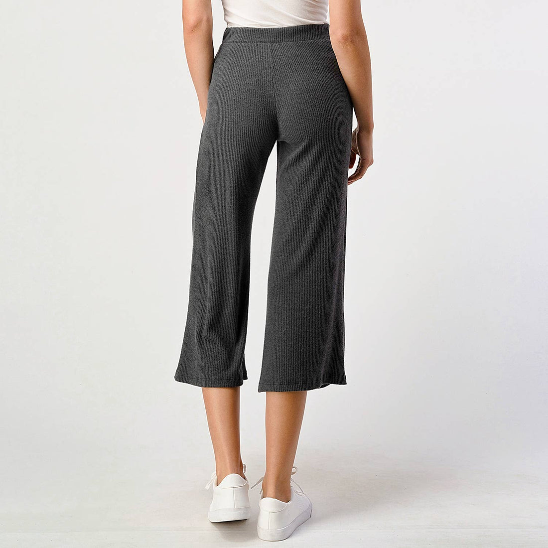 Brushed Rib Knit Lounge Capri