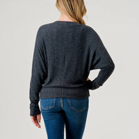 Crossover Dolman Style Sleeve Top