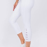 Active Crisscross Mesh Ankle Capri Legging