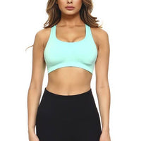 Marled Knit Activewear Sports Bra