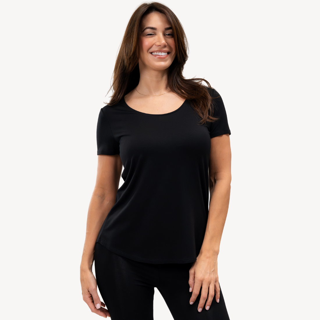 Brenda U-Neck Bamboo Tee