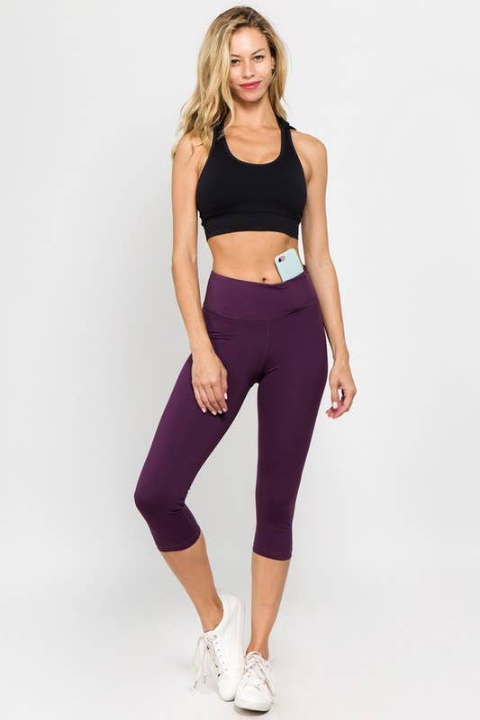 Activewear Capri W/ Hidden Pocket