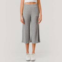 Brushed Rib Knit Lounge Capri