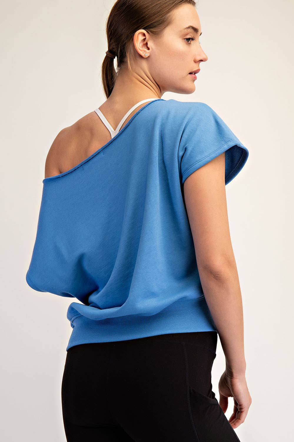 French Terry Off the Shoulder Top