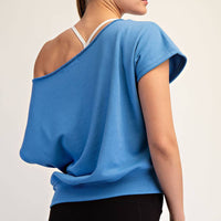 French Terry Off the Shoulder Top