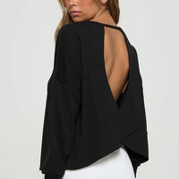 Cutout Long Sleeve Top
