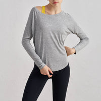 Ianna Boat Neck Relaxed Fit Long Sleeve