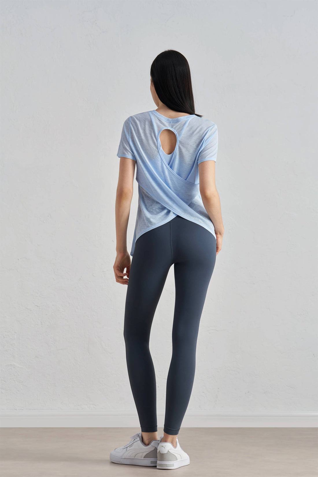 Gillian Open Back Cover Up Active T-Shirt