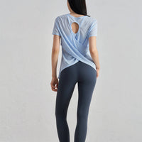 Gillian Open Back Cover Up Active T-Shirt