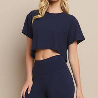 Cropped Crew Tee