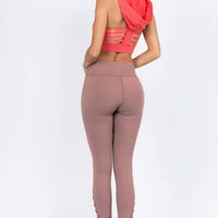 Active Crisscross Mesh Ankle Capri Legging