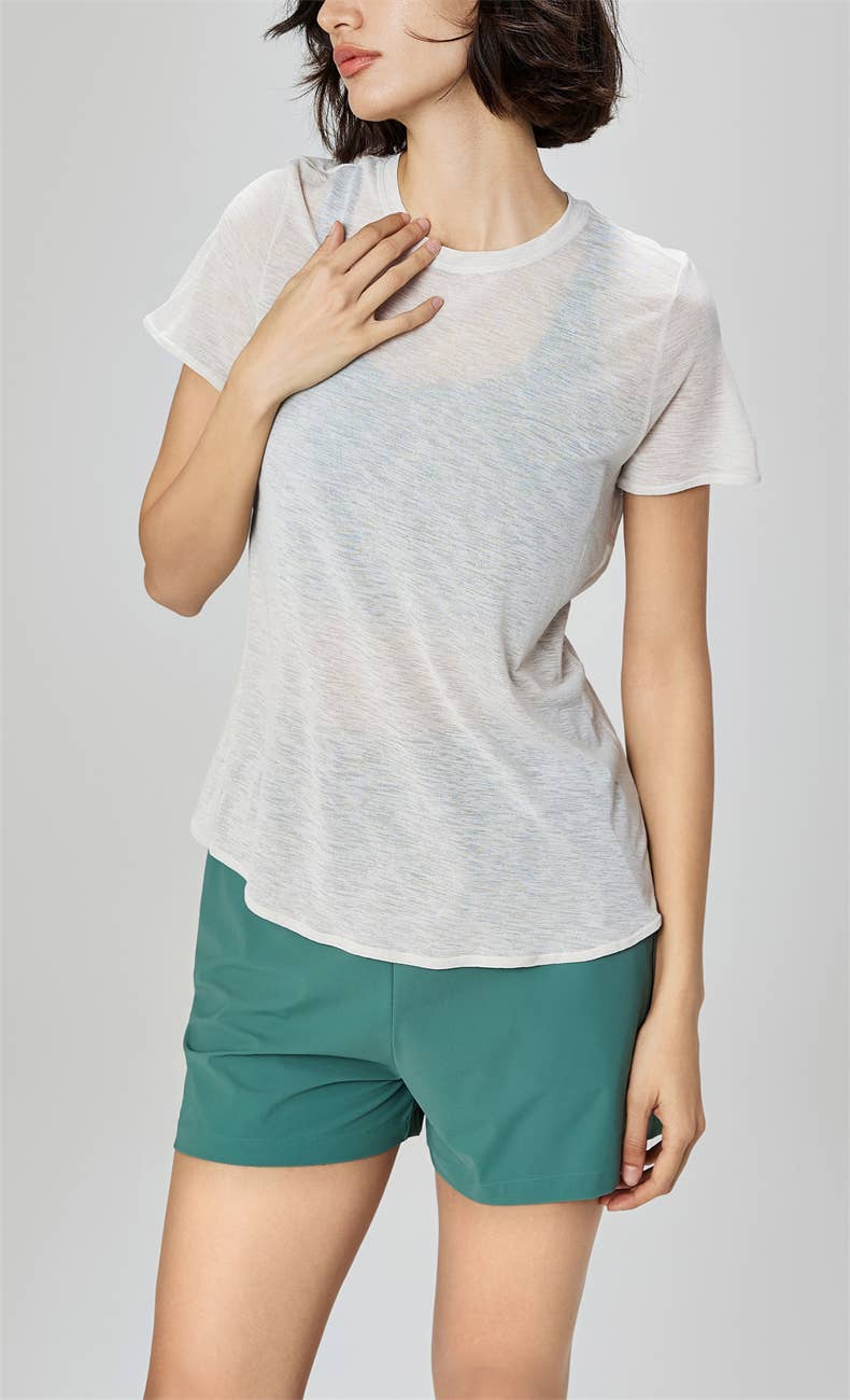 Gillian Open Back Cover Up Active T-Shirt