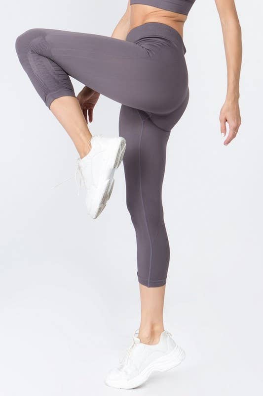 Cinched Ankle Seamless Activewear Leggings