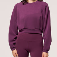 Dreamweave™ Pleated Crew Neck