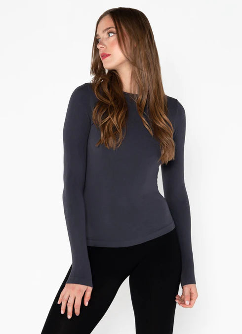 C'est Moi Bamboo Long Sleeve Crew Neck