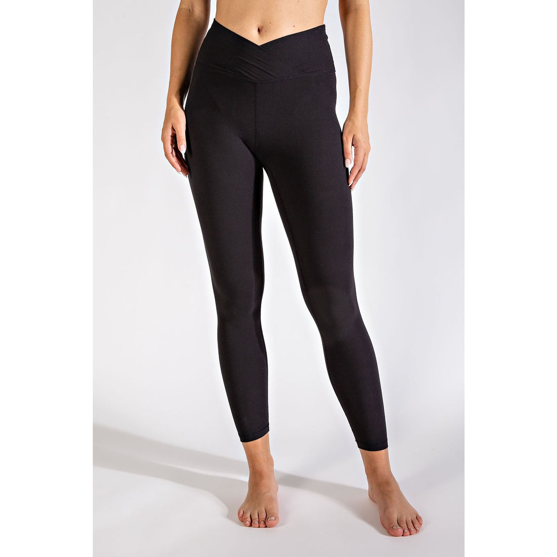 V Waist Full Length Leggings