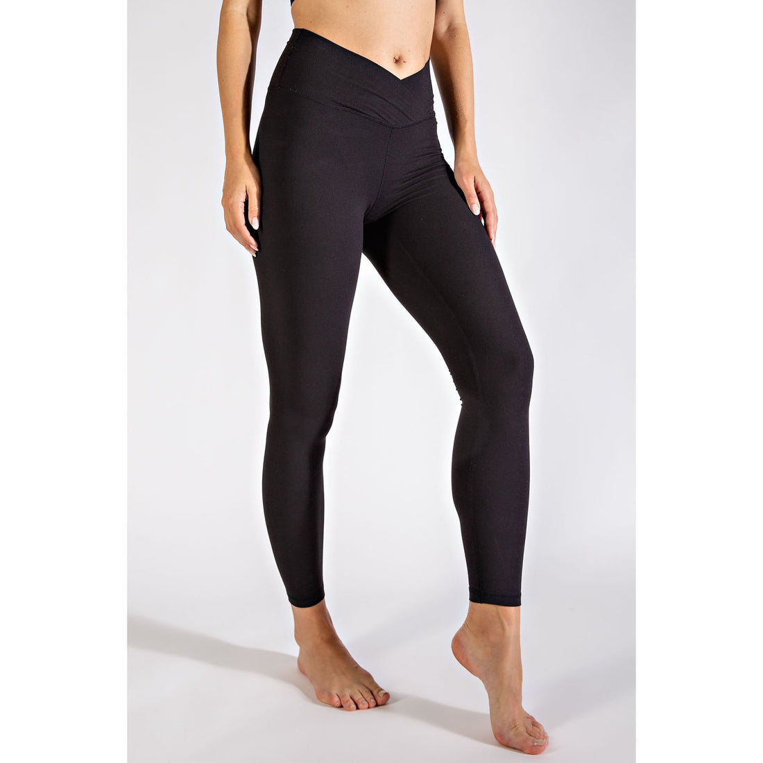 V Waist Full Length Leggings